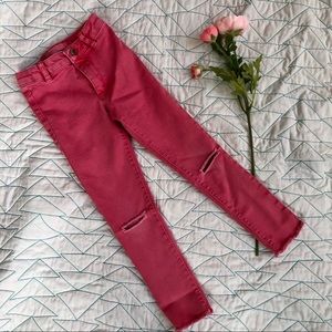Zara: Girls Distressed Skinny Jeans